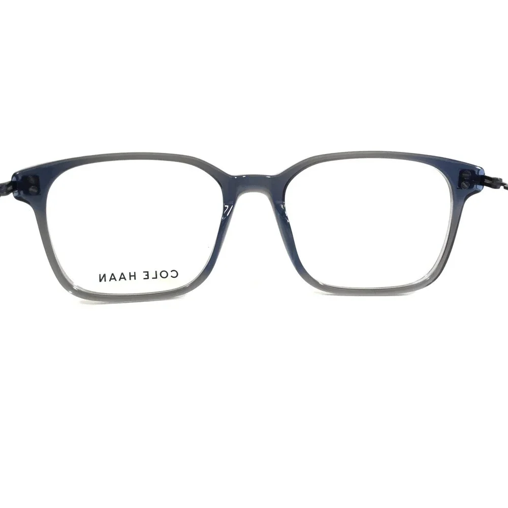 Cole Haan Eyeglasses Frames CH4045 414 NAVY CRYSTAL Square Clear Blue 53-18-140